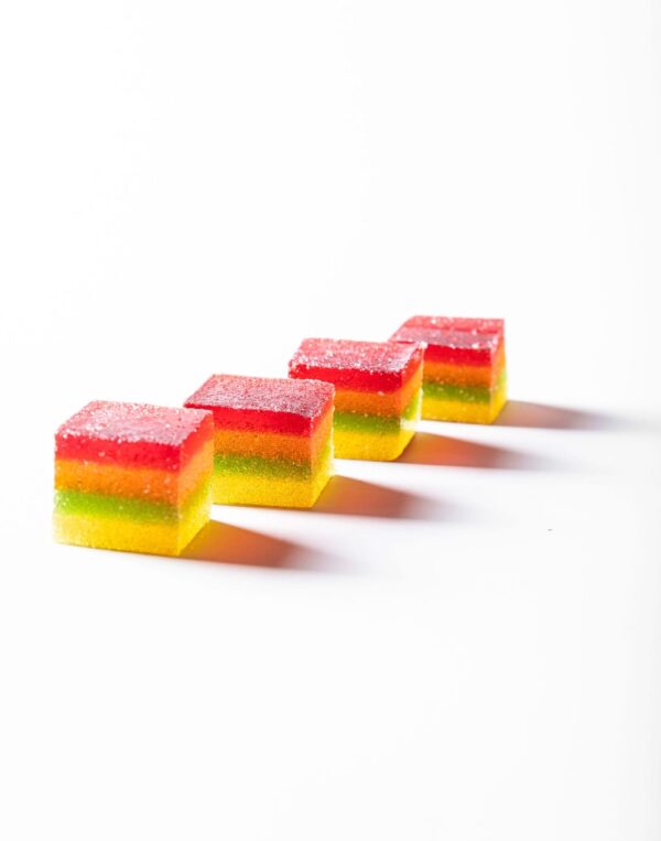 Gummies -  Rainbow - 25mg x 4 = 100mg CBD+ Sativa